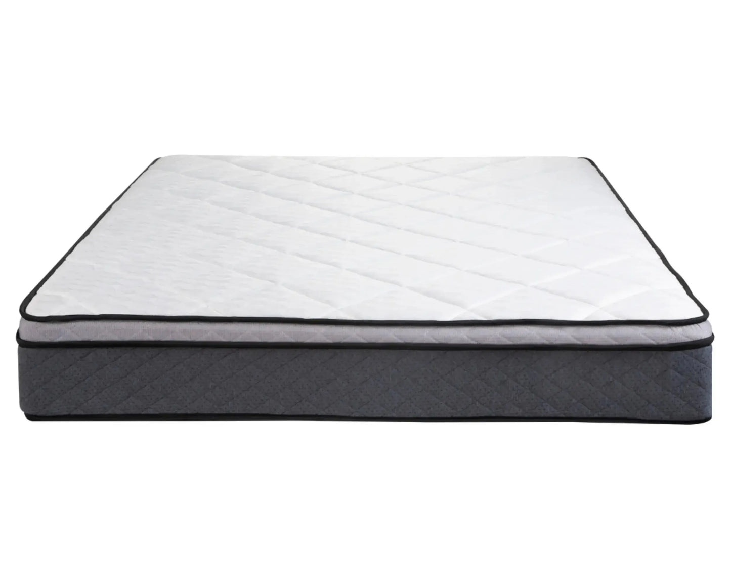 Mattress with quilted design on a white background