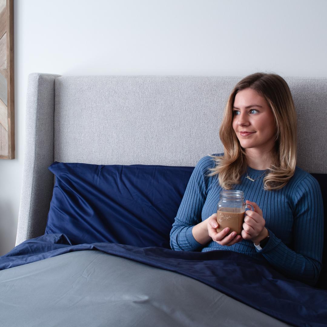Sateen Duvet Cover (Navy, Grey or White)