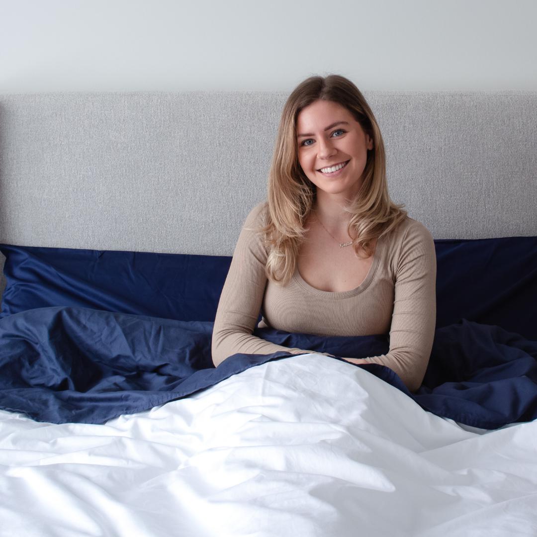 Sateen Duvet Cover (Navy, Grey or White)