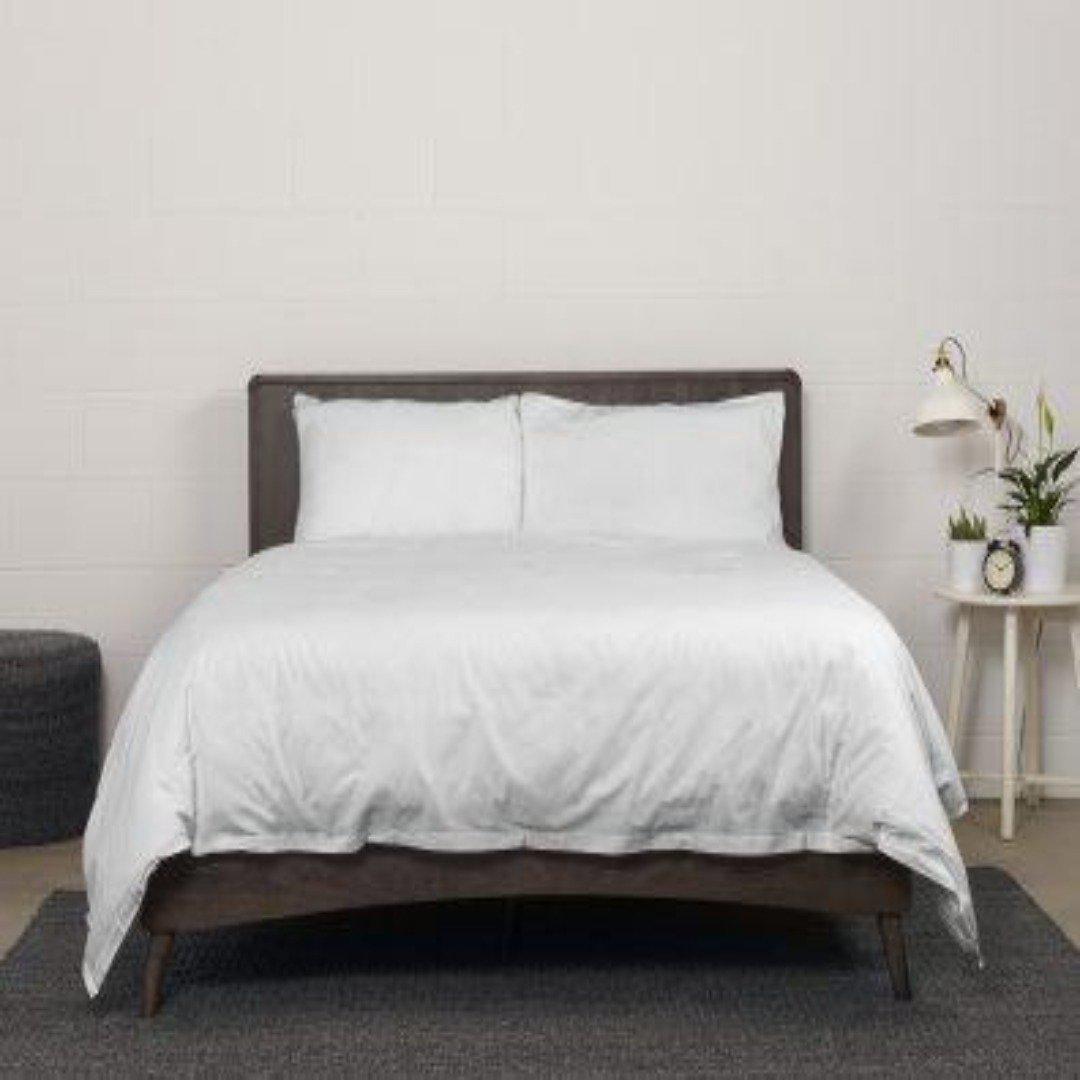 Sateen Duvet Cover (Navy, Grey or White)