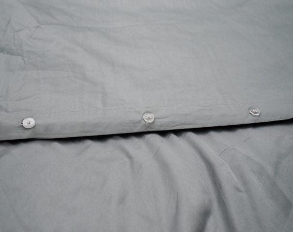 Sateen Duvet Cover (Navy, Grey or White)